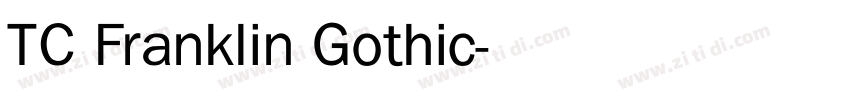 TC Franklin Gothic字体转换